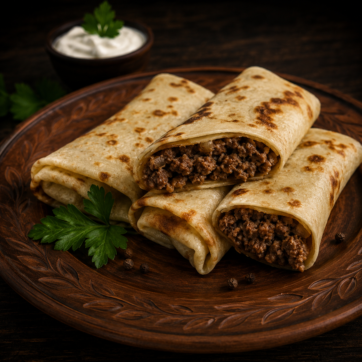 Блины с мясом «Сытные» 1 Блины с мясом «Сытные»
